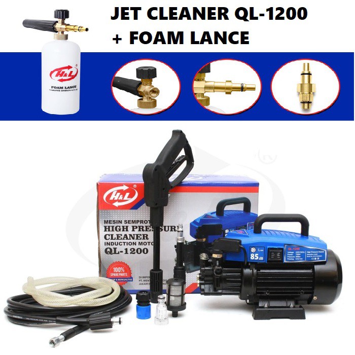 Paket Jet Cleaner H&amp;L QL-1200 + Foam Lance