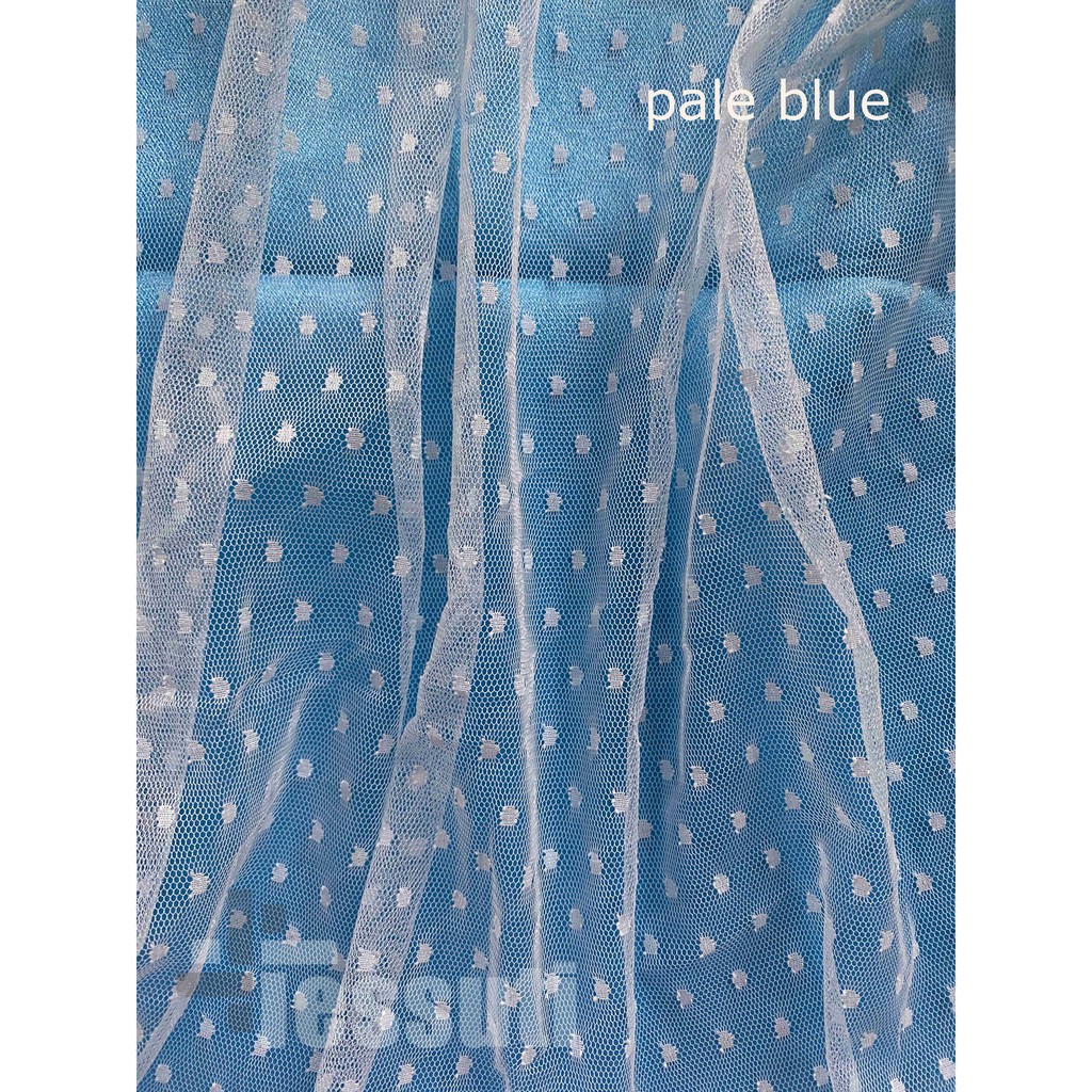 KAIN TILE HALUS DOT / BINTIK / SOFT TULLE POLKADOT-pale blue