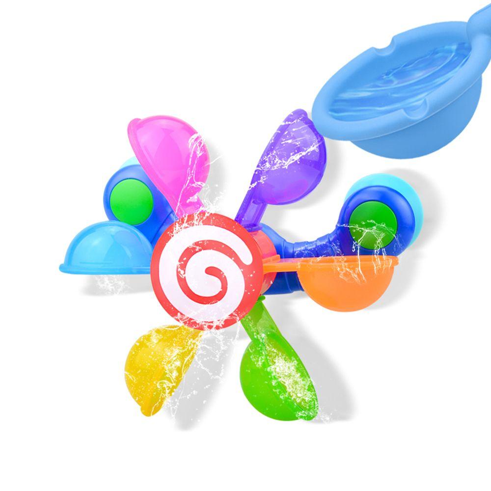 Set Mainan Mandi Bentuk Bunga Dengan Suction Cup Untuk Bayi / Anak