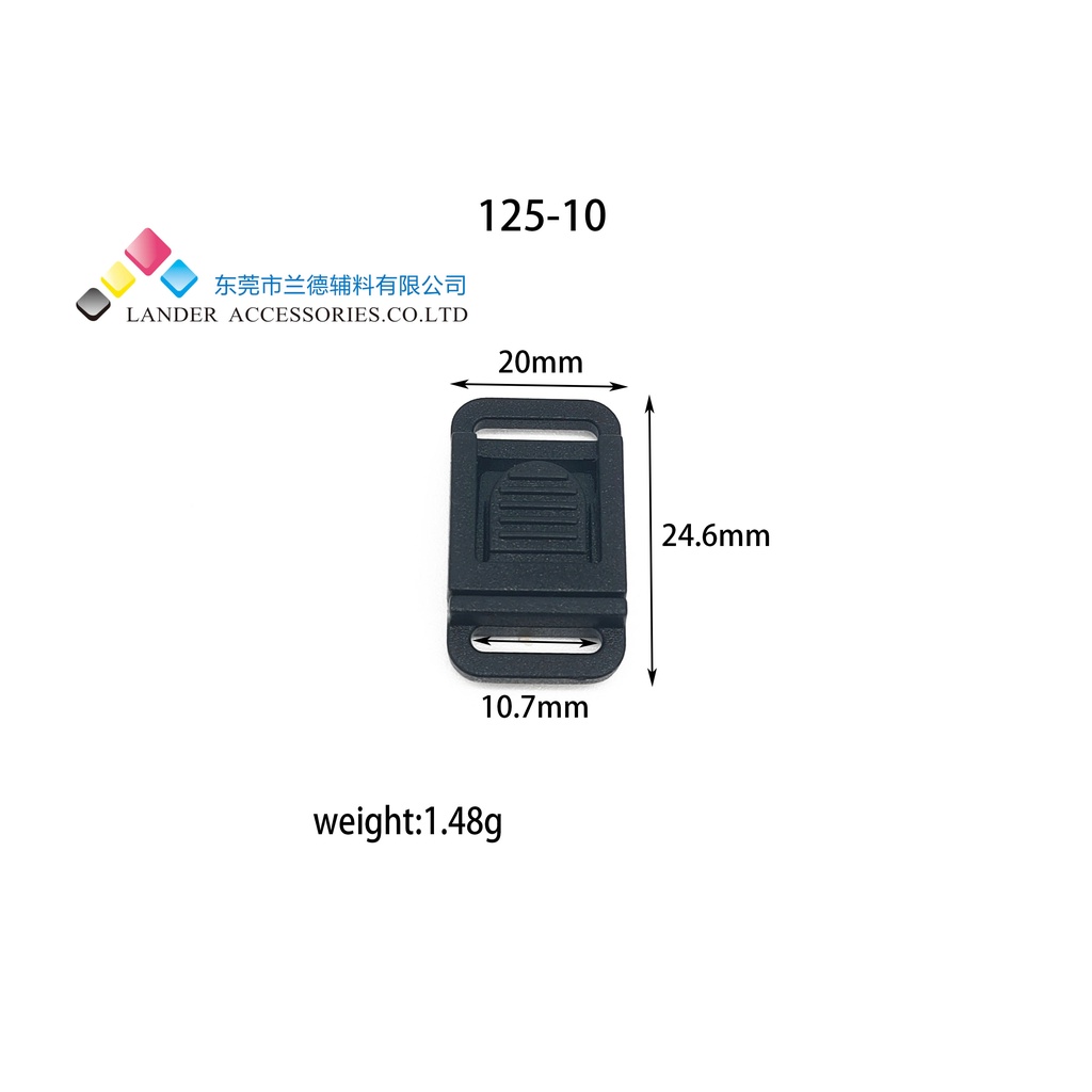 Lander Buckle Plastik / Buckle Plastik Kecil / 125 / Kunci Sodok /10mm