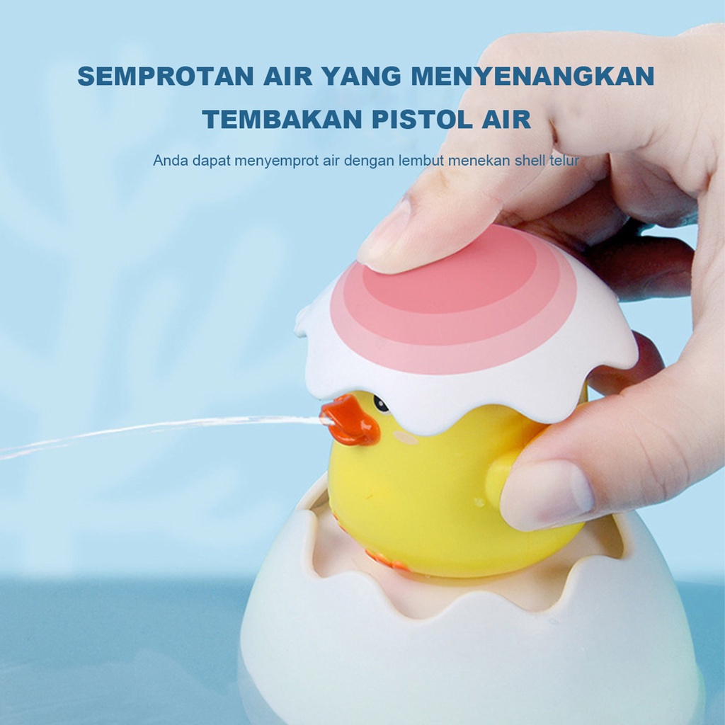 Mainan Mandi Bayi Anak Bergerak Model Berenang Diputar Bath Toys