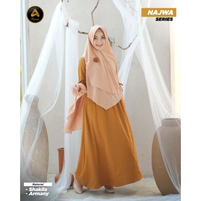 GAMIS SET HIJAB NAJWA SERIES ORI ABYSYA