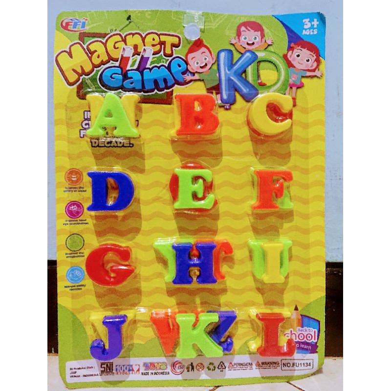 JUAL MAINAN EDUKASI ANAK ABJAD HURUF MAGNET