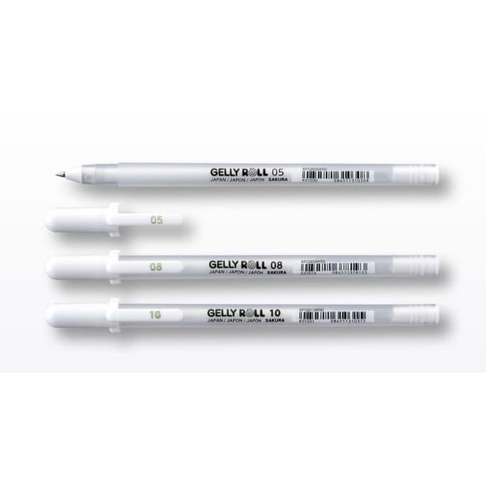 

SAKURA GELLY ROLL WHITE PEN 0.8
