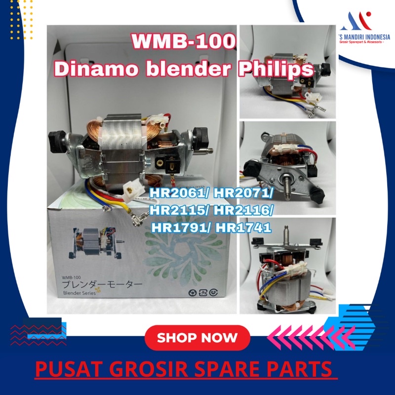 motor dinamo blender philips original