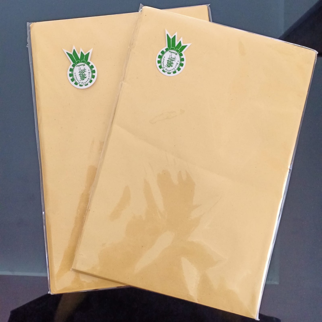 Jual Sampul Buku Coklat Boxy Polos Tebal Merk Bamboo Isi 20 Lembar