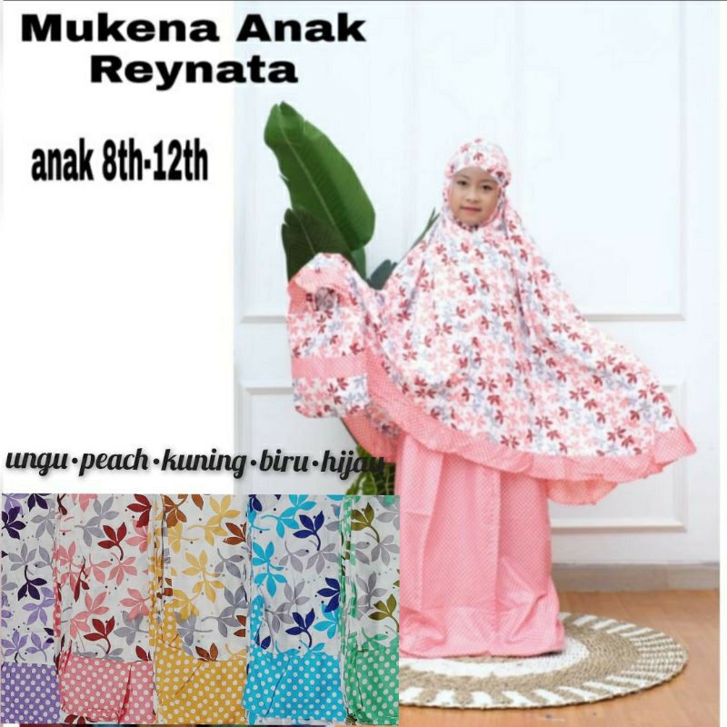 Mukena Anak 8-12 Tahun/Mukena Murah/Mukena Rayon