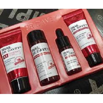 DR.Davey SNAIL Stater Kit Paket Perawatan Wajah 5pcs