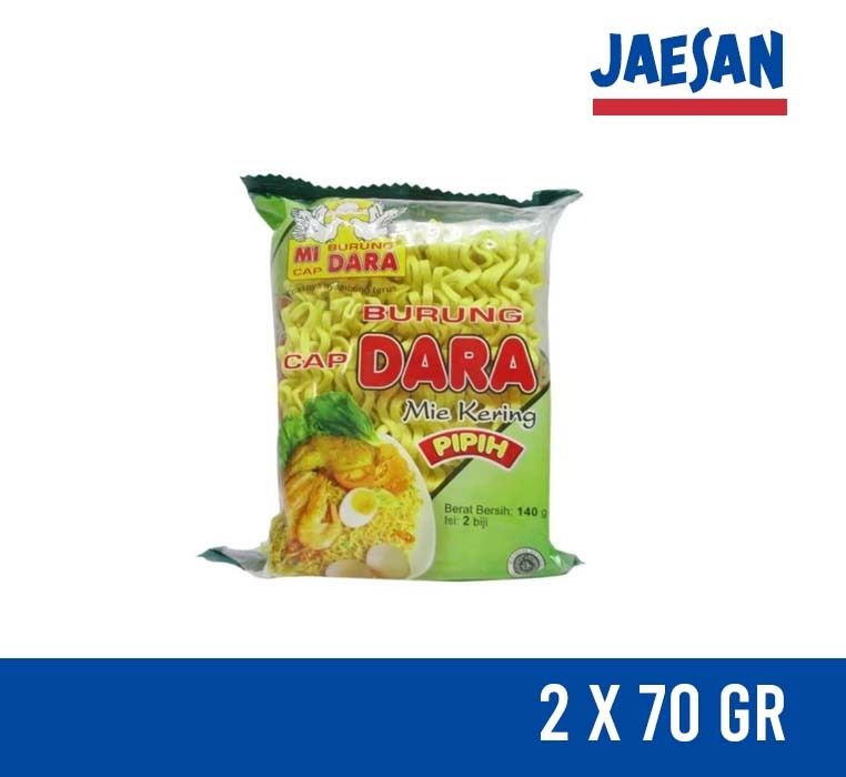 

Mi cap Burung Dara Mie Kering Pipih 140gr Hijau