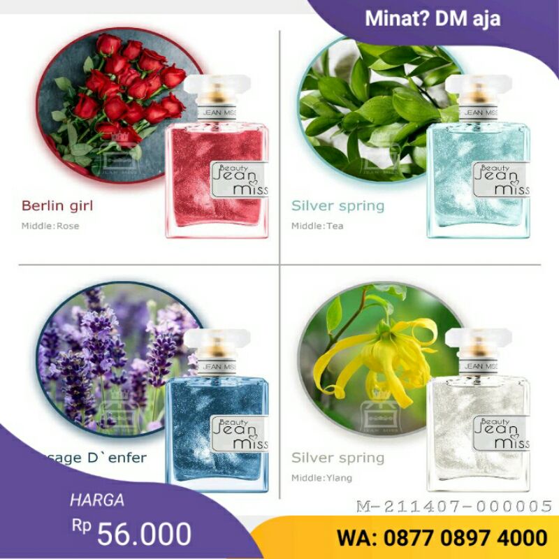 PARFUME WANITA CRISTAL JEAN MISS W500