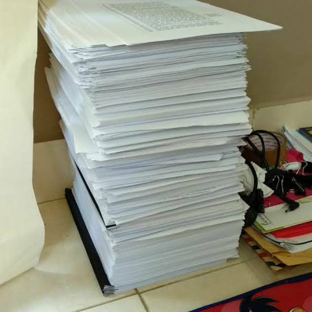 

KERTAS BEKAS UKURAN A4 F4 / KOSONG SEBELAH/ KERTAS HVS BEKAS