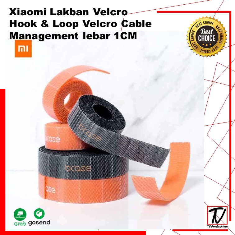 Xiaomi Lakban Velcro Hook &amp; Loop  Velcro Cable Management lebar 1CM