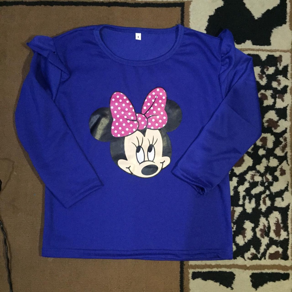 VISION ONLINE-BAJU KAOS MINNIE MOUSE ANAK PEREMPUAN CEWEK 1 2 3 TAHUN MURAH KEKINIAN LUCU KOREA COD