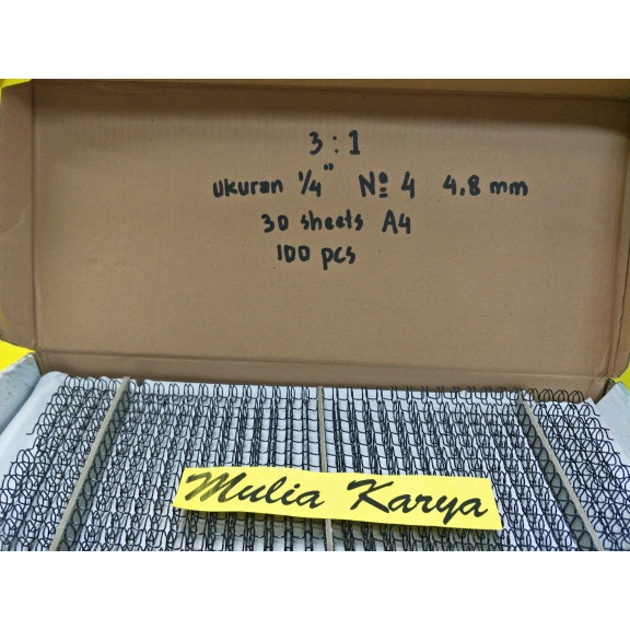 

Limited Spiral Kawat Jilid A4 No 4 Ukuran 1/4" 4.8 Mm