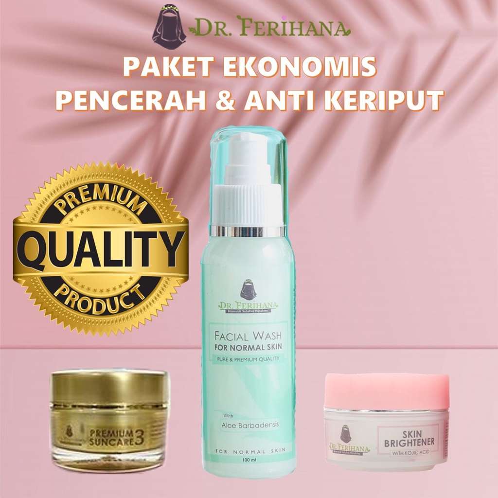 PAKET EKONOMIS PENCERAH WAJAH DAN ANTI KERIPUT