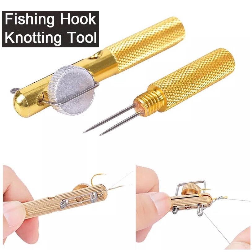 Alat Bantu Pasang kail Ikat Simpul Tali Pancing alat Pengikat Kail Pancing Carp Hook &amp; Loop Tie Hook