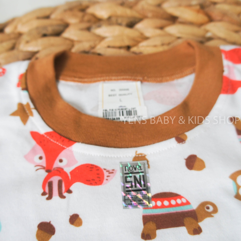 NOVA Kaos Oblong Tangan Panjang Motif Forest - Kaos Oblong Anak