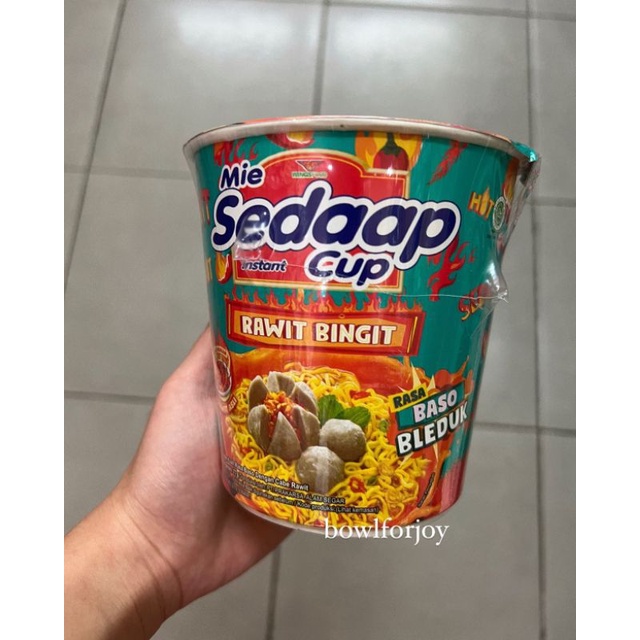 

MIE SEDAAP CUP RAWIT BINGIT RASA BASO BLEDUK