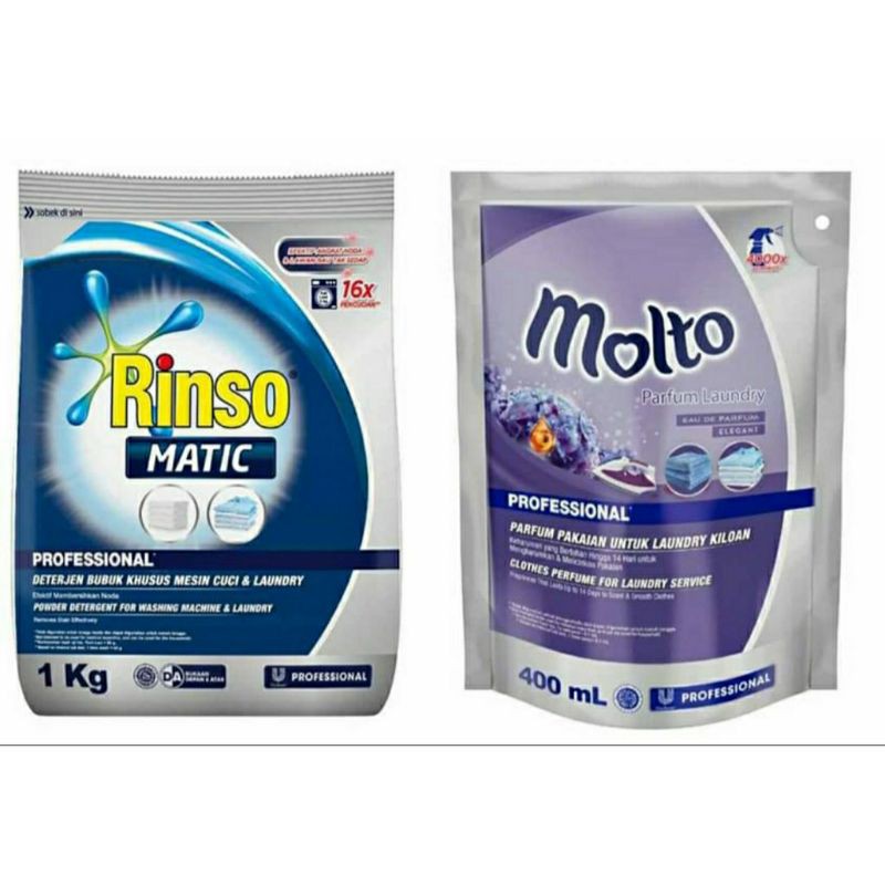 rinso matic powder 1kg free molto parfum laundry spray 400 ML