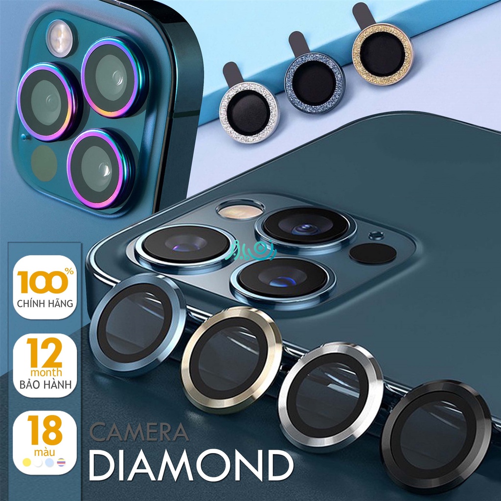 For iPhone 13 Pro Max  13 pro 13 mini Metal Ring Glass Full Cover Camera Lens Protectors for iPhone 13 Protective Cap