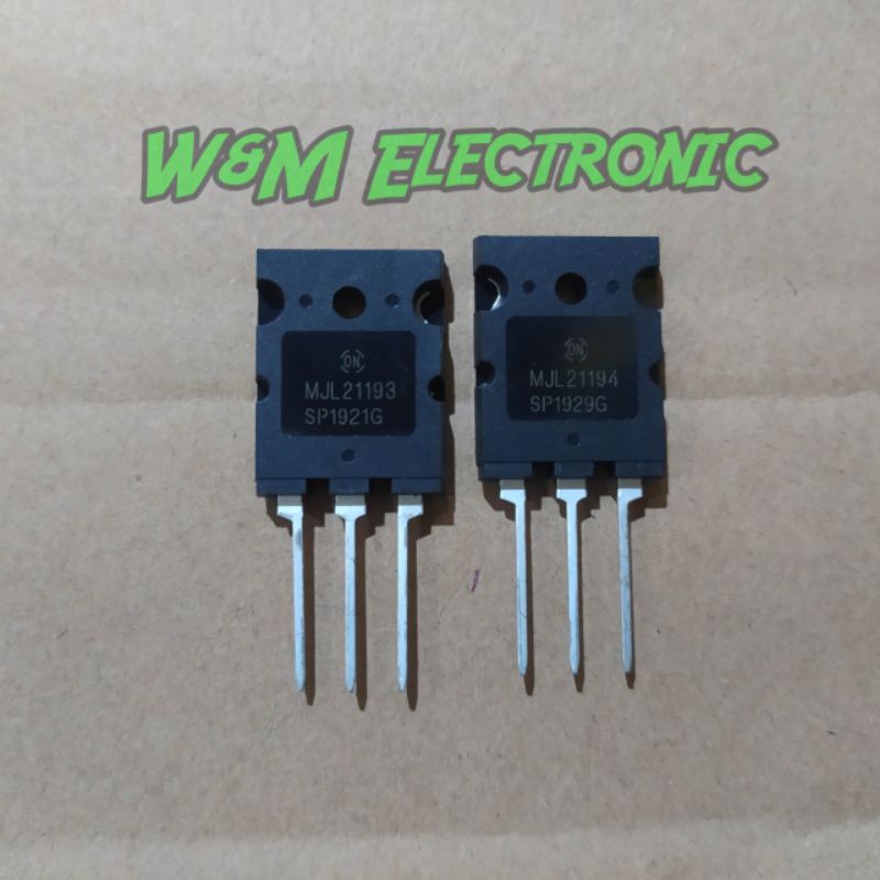 Transistor MJL 21193 & MJL 21194 Original ON Semiconductor MJL21193 MJL 21194 Original ON
