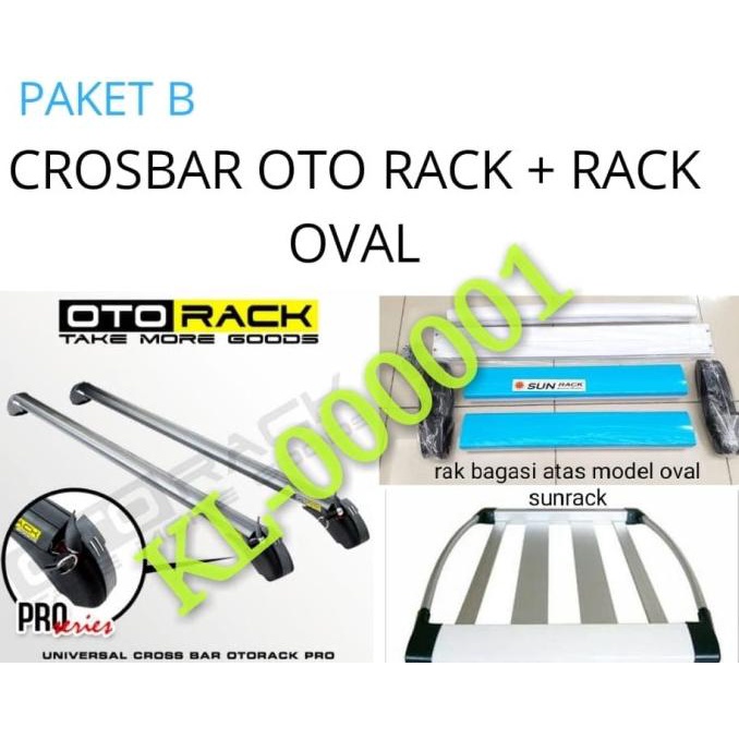 Paket Komplit Roof Rak Bagasi Atas Mobil+Kaki Rak Oto Rack New Xenia