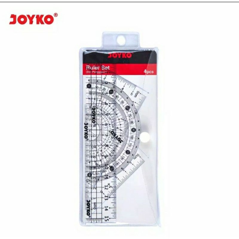 

Ruler Set Penggaris 1 set 4 pcs Joyko RL-PS2