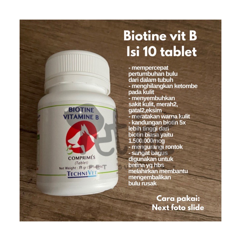 Technivet biotine vit b atau vitamin B