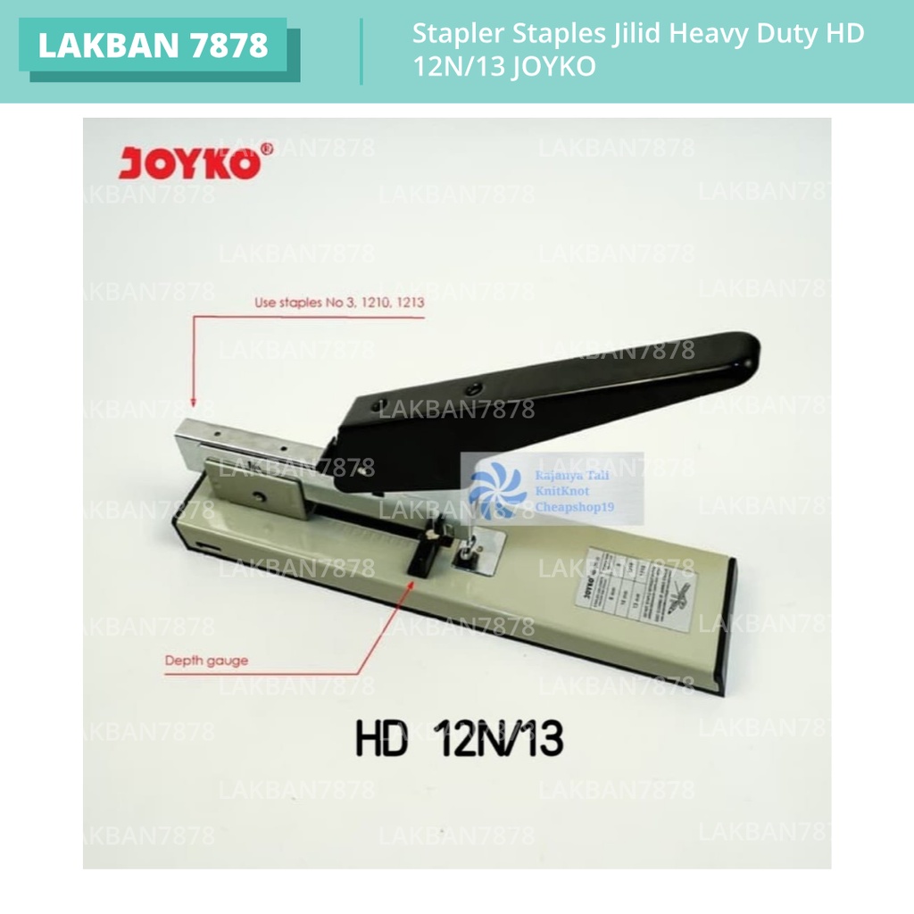 

Stapler Staples Jilid Heavy Duty HD 12N/13