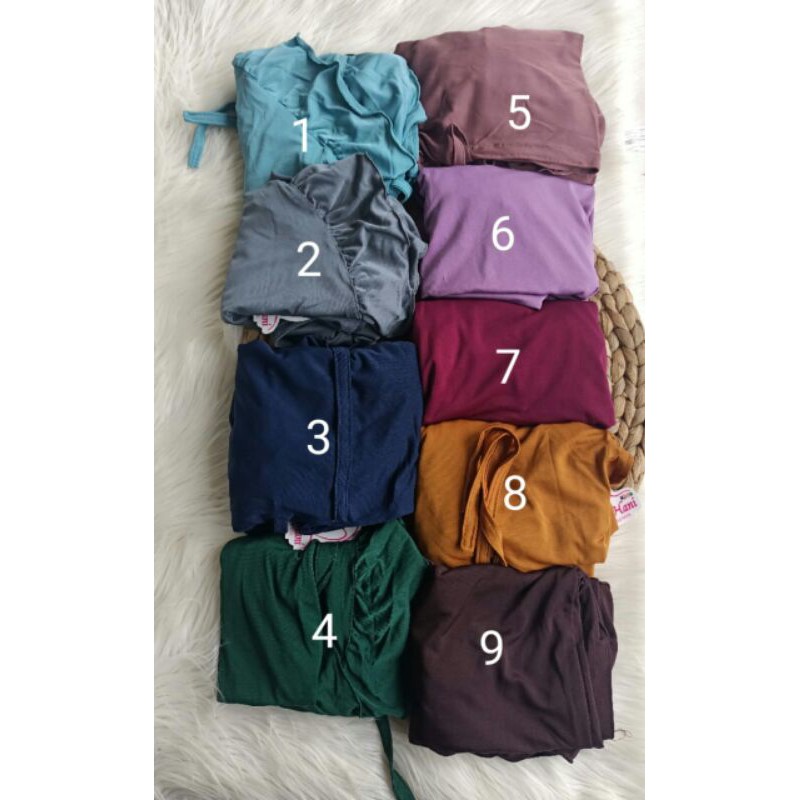 BERGO FATIMAH TALI /BERGO JERSEY ANAK TALI/BERGO TALI ANAK/HIJAB JERSEY TALI/HIJAB ANAK SD
