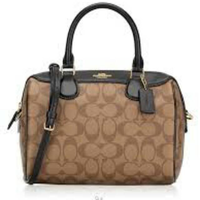 NWT Coach Bag Mini Bennet Saddle Black 100% authentic money back guarante