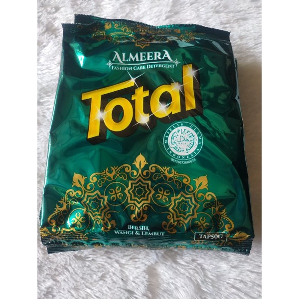 Deterjen Bubuk TOTAL ALMEERA Sachet 50g Harga persachet