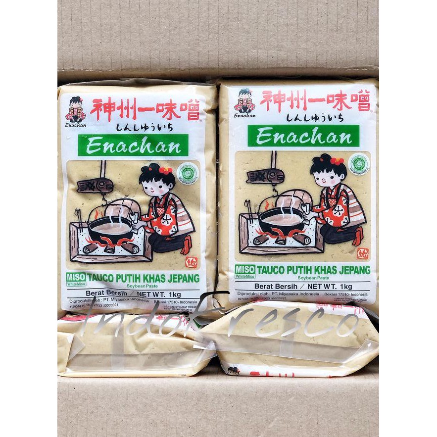 

6bf7 shinshuichi enachan shiro miso paste- pasta miso- tauco putih jepang d9jy
