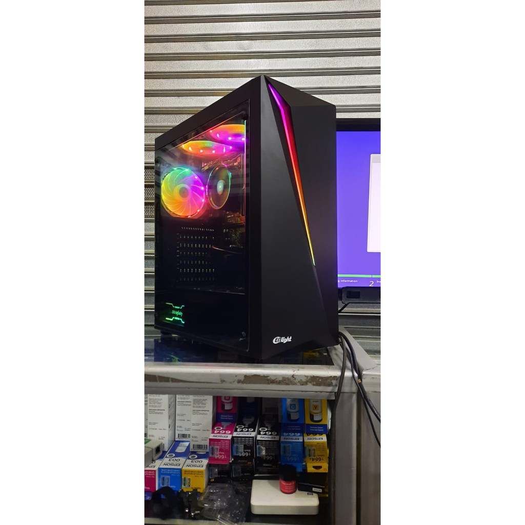 PC RAKITAN GAMING DESIGN INTEL CORE I3 2100 FEAT GT1030 2GB |8GB|120GB ...