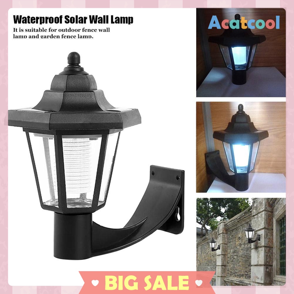 Solar LED Wall Lamp Waterproof Outdoor Garden Landscape Hexagonal Light