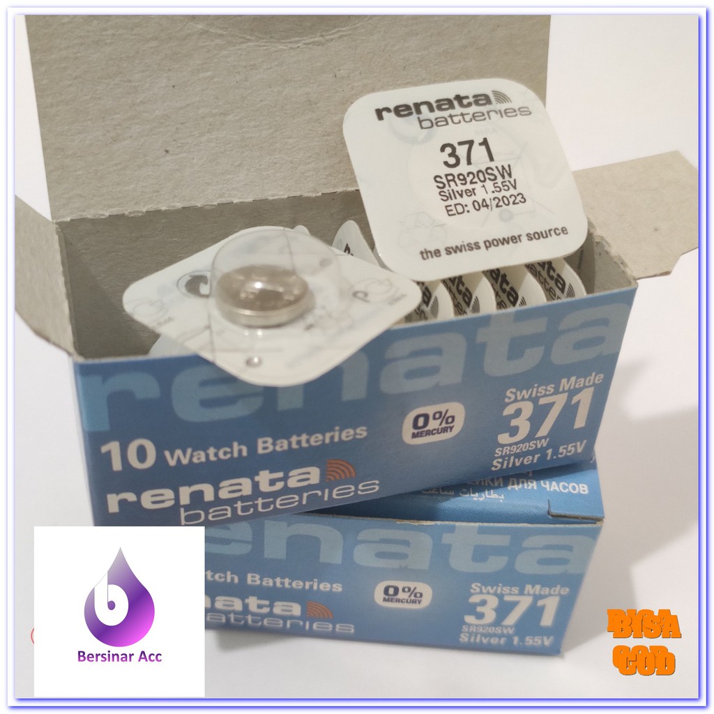 BATTERY BATRAI JAM TANGAN RENATA 371 SR920SW ORIGINAL