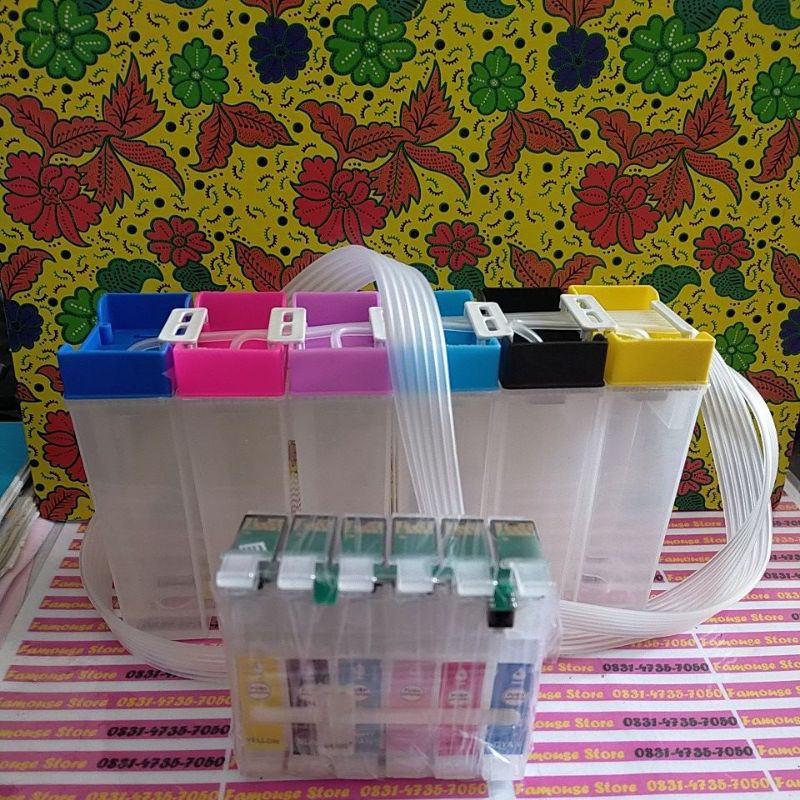 Ciss tabung catridge Epson 1390 T60 Ciss catridge tabung Epson Sp1390 T60