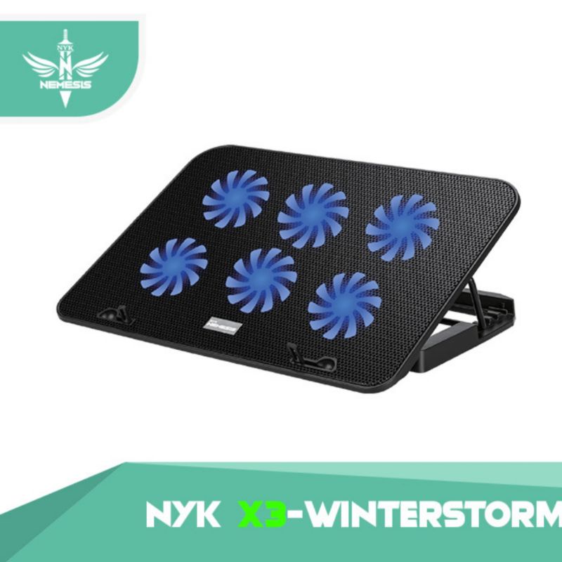 Cooling pad Laptop Gaming NYK X-3 Winterstorm 6 Fan