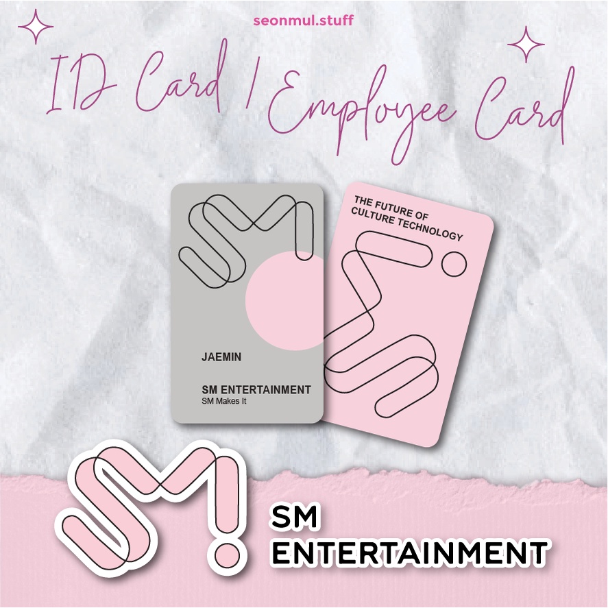 TERMURAH!!! KARTU ID CARD SM ENTERTAINMENT SMTOWN /  KARTU ID EMPLOYEE CARD SM ENTERTAINMENT SMTOWN