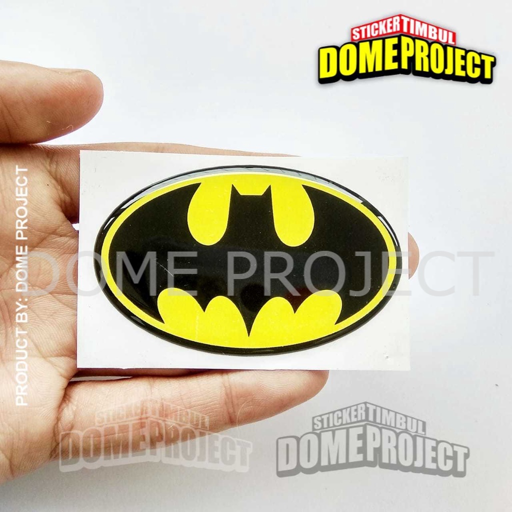 BATMAN LOGO STIKER EMBLEM RESIN LENTUR AKSESORIS AKSESORIS SEPEDA MOTOR OUTDOOR