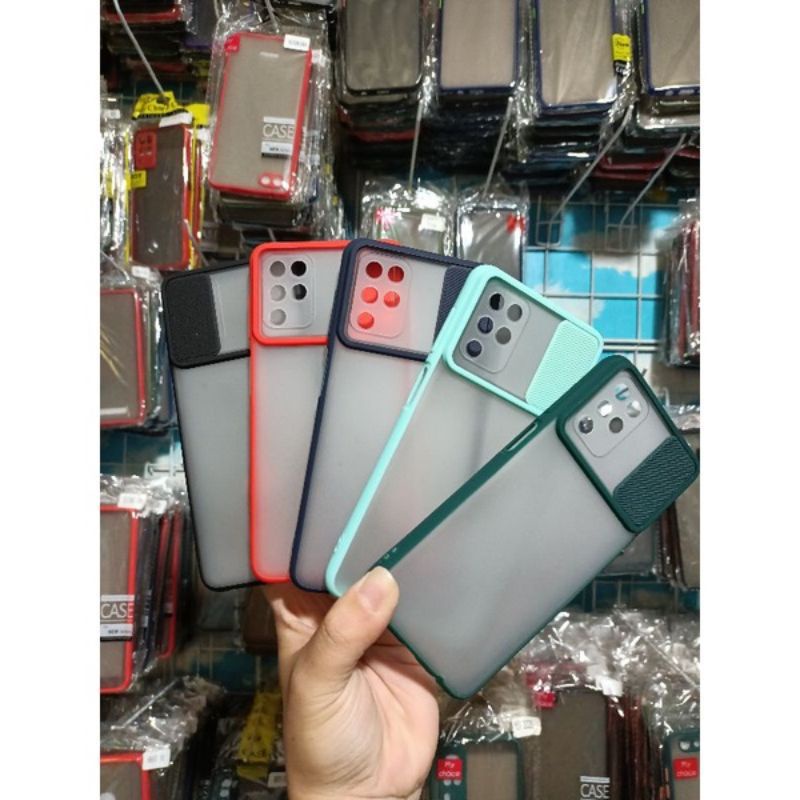 (MH)-SAMSUNG A12 SOFT CASE DOVE PENUTUP CAMERA SLIDING KAMERA