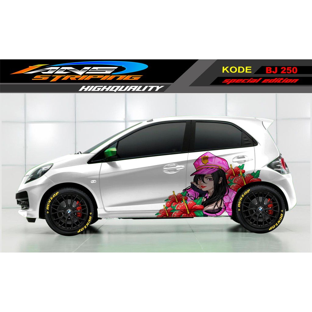 STIKER MOBIL BRIO, HONDA JAZZ, AGYA, SIGRA, YARIS, KARIMUN / STICKER MOBIL TERBARU