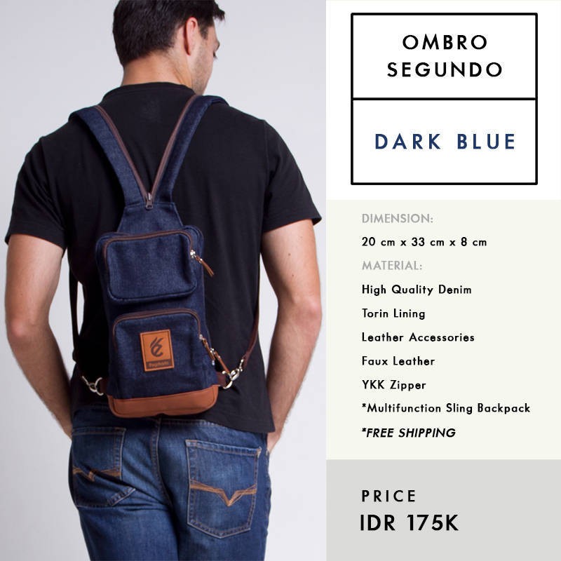 OMBRO SEGUNDO - Tas canvas slingbag backpack ransel kecil unik - Esgotado Bag Multi Function