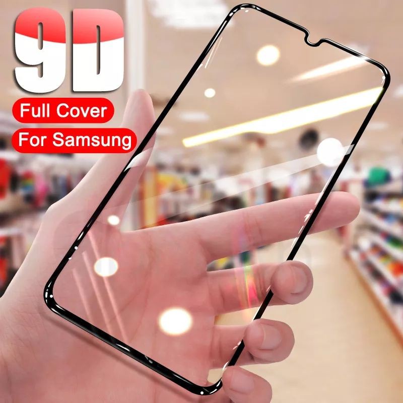 Tempered Glass Samsung Galaxy m20 Full Layar hitam