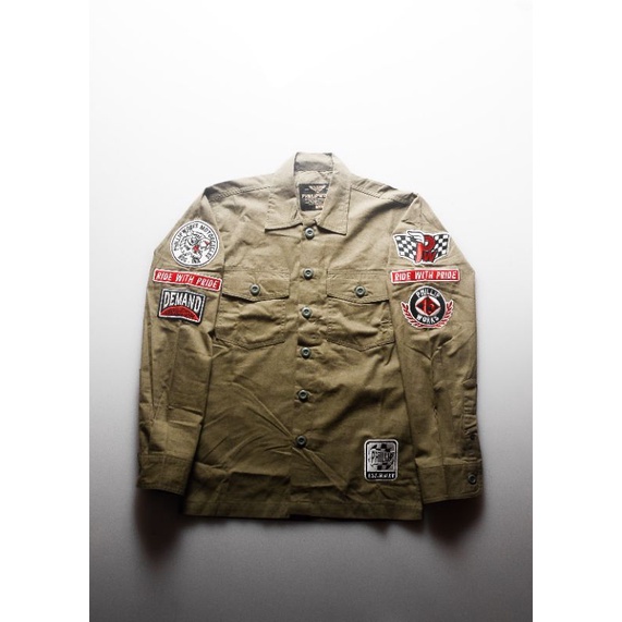 STHIRA | KEMEJA FURY OVERSHIRT PHILLIP WORKS | KEMEJA LENGAN PANJANG | KEMEJA MOTOR