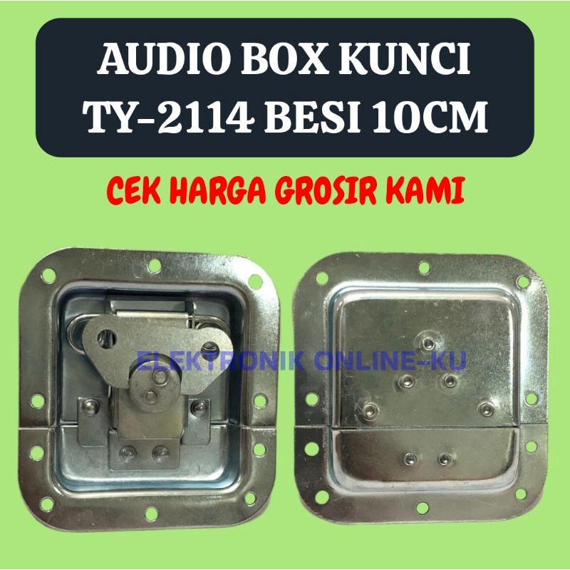 AUDIO BOX KUNCI TY-2114 BESI 10CM