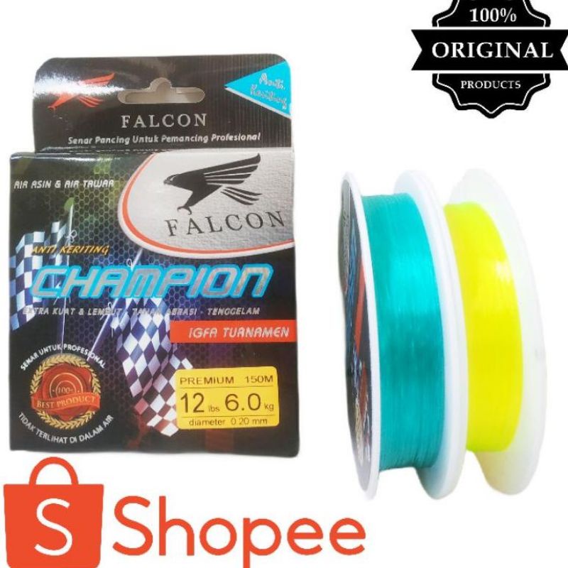 Senar pancing Falcon Champion 150m Anti keriting