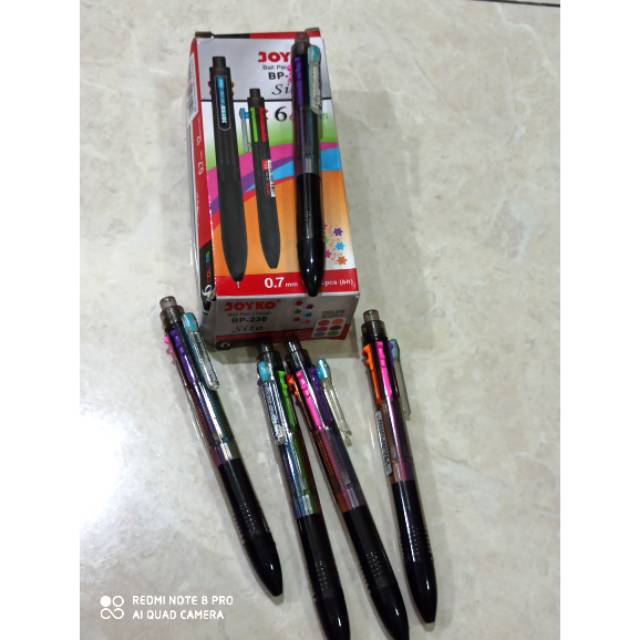 

Bolpen jetrek 6 warna Joyko Sito BP-236