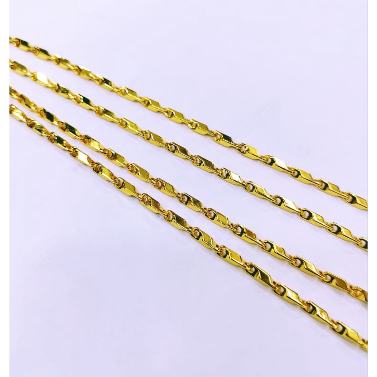 GELANG PADI/GELANG RANTAI PADI KUNING/GELANG TANGAN PADI DEWASA/GELANG ANTI KARAT/REPLIKA EMAS KUNIN