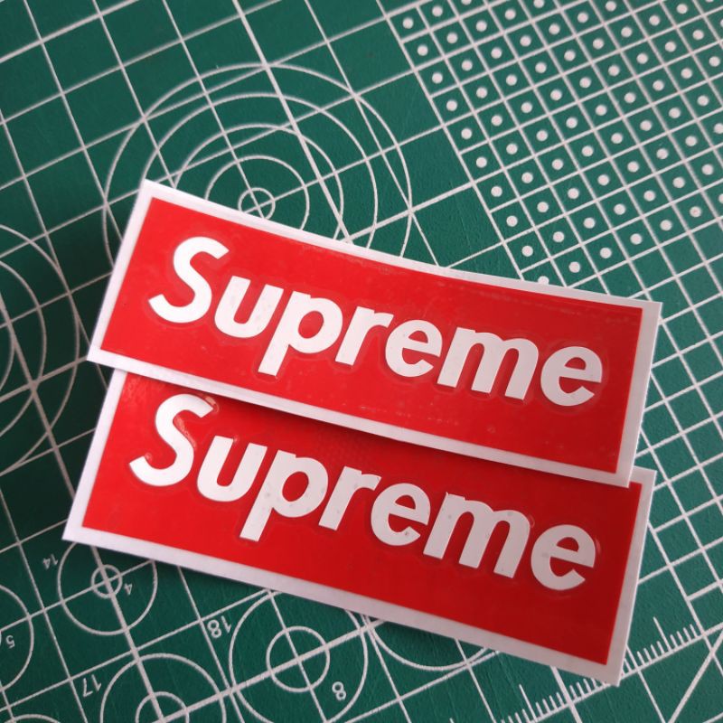

supreme logo stiker